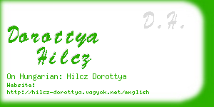 dorottya hilcz business card